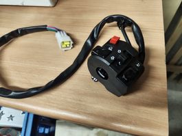 Motorrad Lenkerschalter Blinker Hupe Licht Schalter Schwarz 