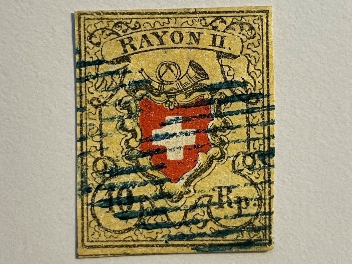 Alle Briefmarken: 1850 Rayon II ZNr. 16II Typ 9 D-LO – Gebraucht aus Küssnacht am Rigi von POSTOMASTER
