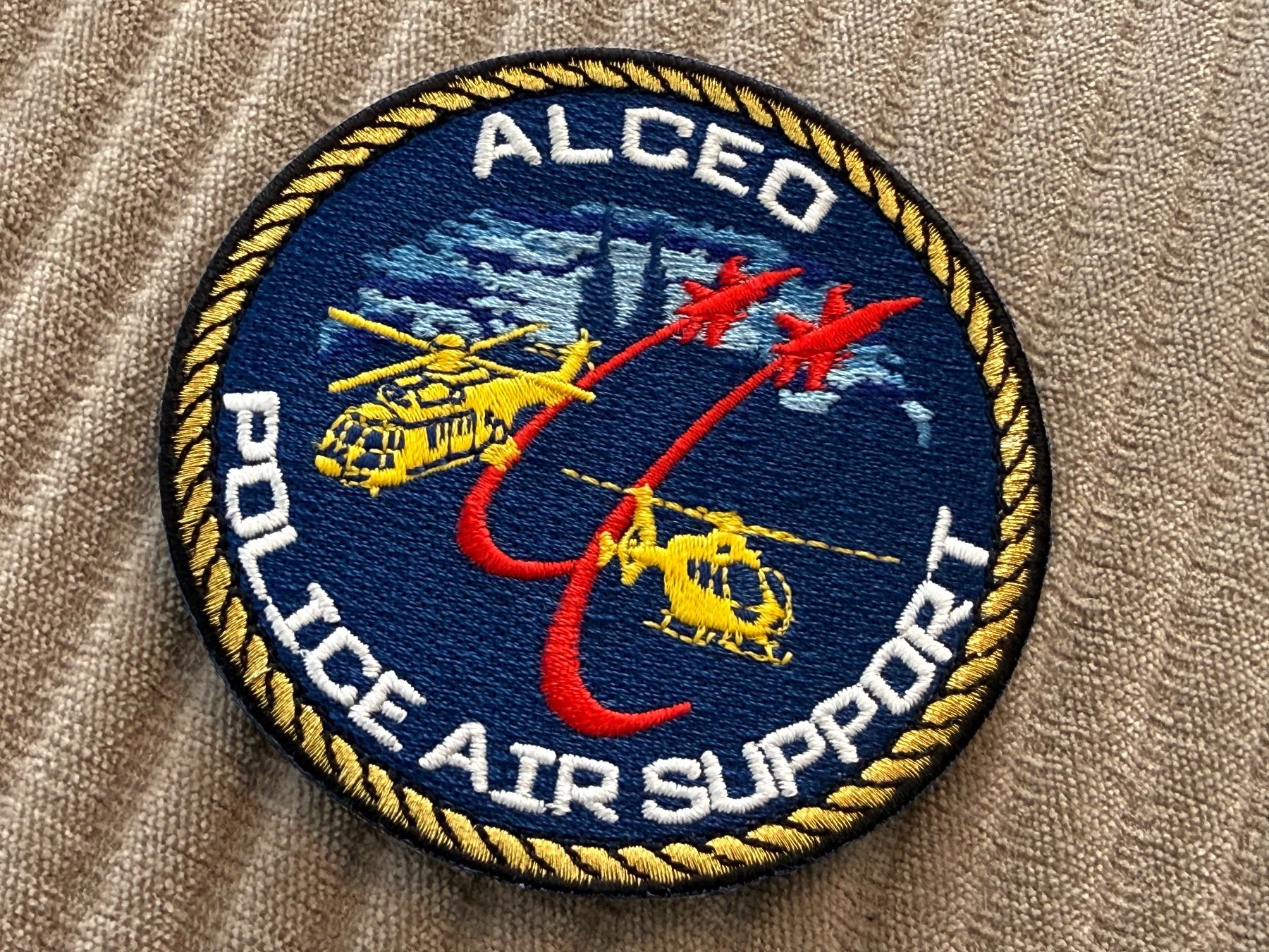Schweizer Armee Placchette & Badge: Badge Schweizer Luftwaffe: Einsatz ALCEO (2014) – Usato da Brütten venduto da Hst1