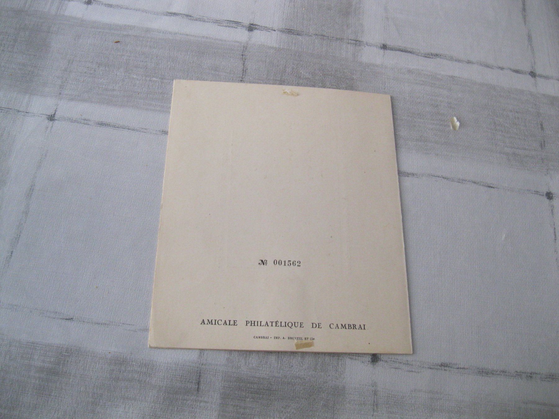 Documenti: exposition philatélique Cambrais, juillet 1947 – Usato da Delemont venduto da toutdubon11 2