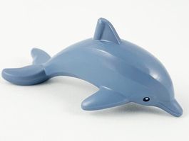 LEGO 33499pb01 Sand Blue Dolphin, Town, Jumping / Delfin