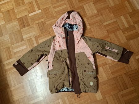 Namuk Skijacke braun rosa gemustert / Grösse 110 
