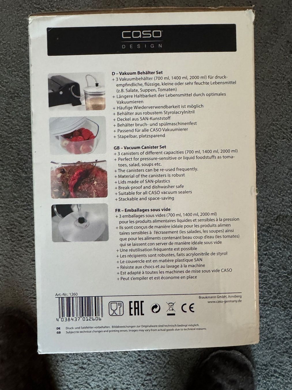 Contenitori & Simili: CASO Vakuumbehälter Set - NEU – Nuovo e nell'imballaggio originale da Horgen venduto da Auction-Kings 8
