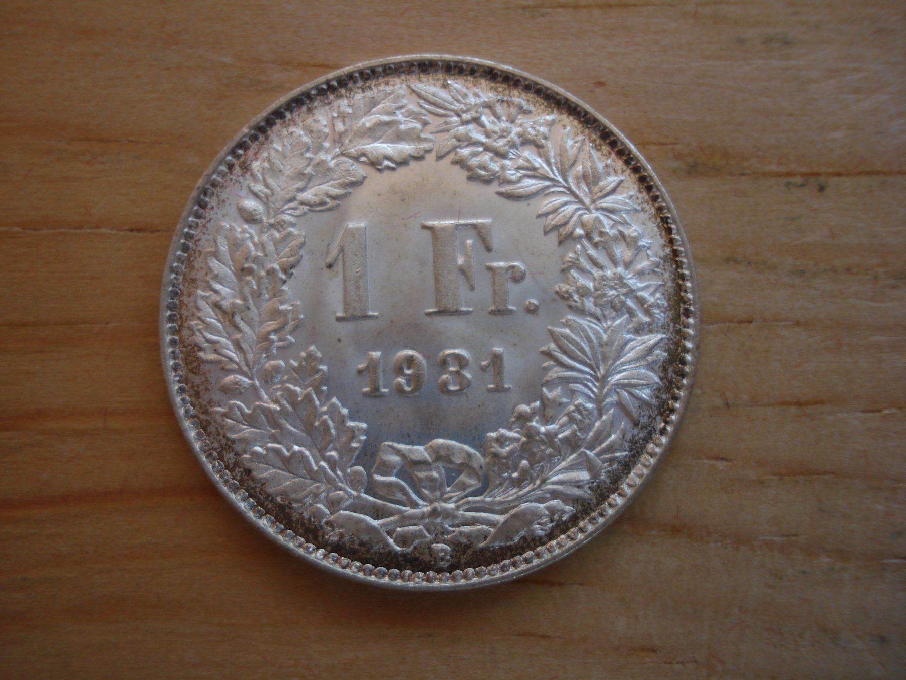 Tutti le monete: (C1) 1 Franken 1931 STGL – Usato da Erlach venduto da Net-Coins