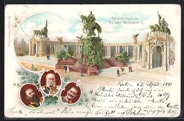 Litho Berlin, National-Denkmal Kaiser Wi
