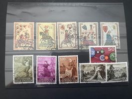 Liechtenstein Briefmarken Jahrgang 1961 gestempelt (M796)
