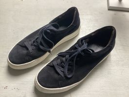Paul Green Damen Wildleder Sneakers, D blau, Grösse 6 / 39
