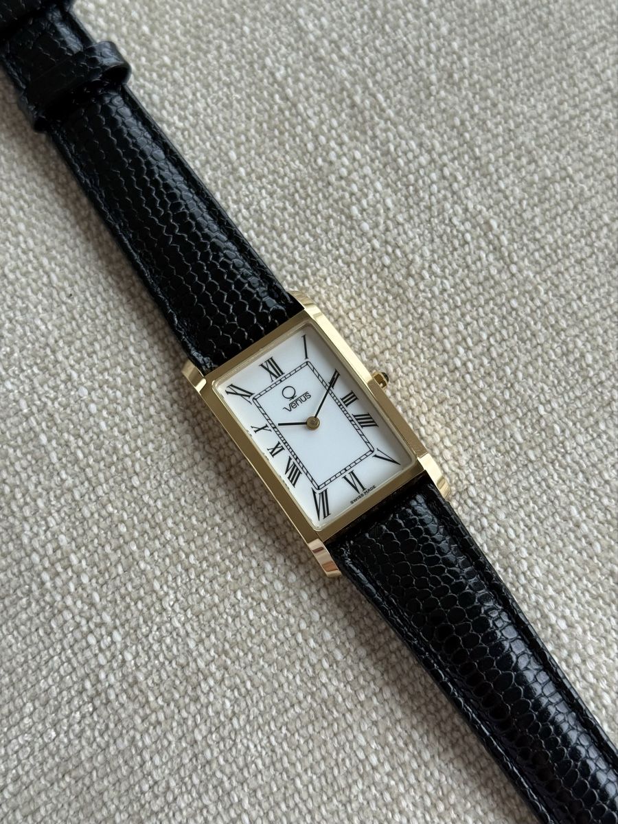 Venus Orologi: Venus Tank gold plated NOS – Nuovo (secondo la descrizione) da Uster venduto da AlabasterOne