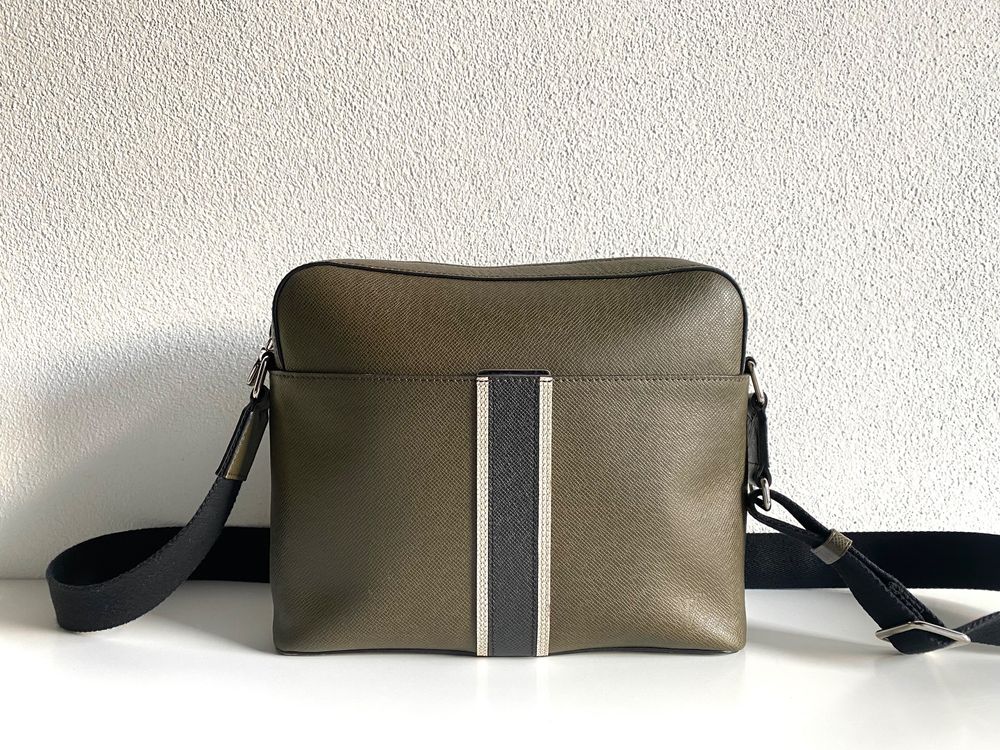 Louis Vuitton, Bags, Louis Vuitton Taiga Stripe Anton Messenger Pm Bag  Green