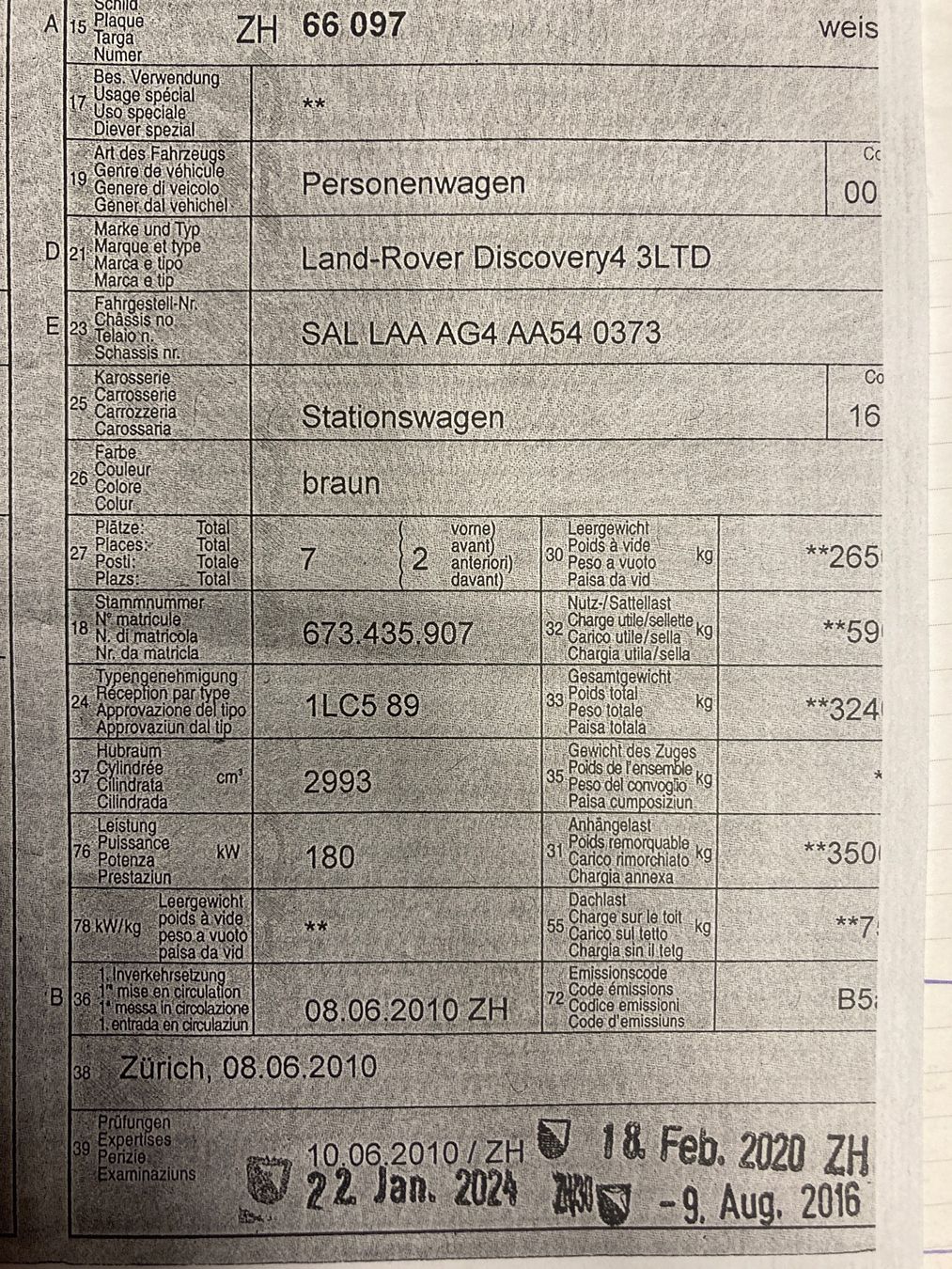 Land Rover Automobili: Land Rover Discovery 4 – Usato da Zollikon venduto da 19Kevin04 4