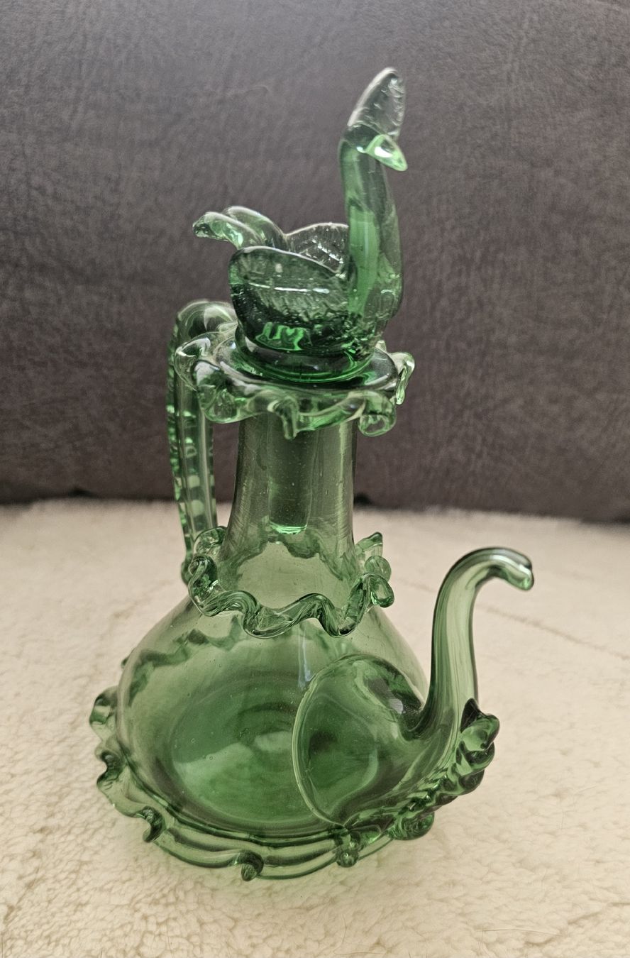 Murano Caraffe: Öl-/Essigkaraffe, Murano Glas, Vintage – Usato da Grosshöchstetten venduto da Chaotik-Reptil 1