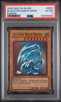Yu-Gi-Oh PSA 6 Blue-Eyes White Dragon 1st Ed EU