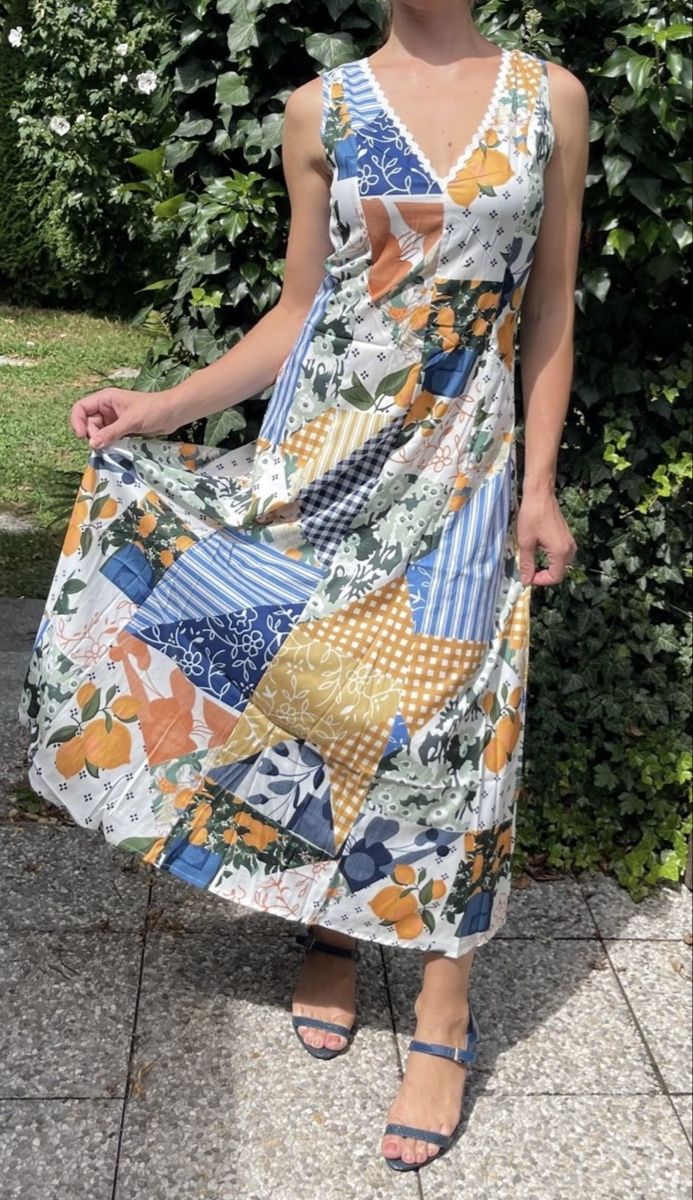 Vestiti: Maxi Abito da cocktail-multicolore-tgM/L-nuovo – Nuovo e nell'imballaggio originale da Gordevio venduto da LanaZimm 9