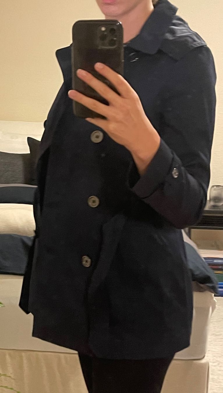 Esprit Giacche: Dunkelblauer Esprit Trenchcoat – Nuovo e nell'imballaggio originale da Lenzburg venduto da CelinaS01 4