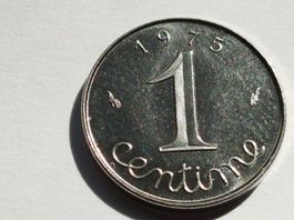 1 CENTIME EPI 1975 AVEC REBORD