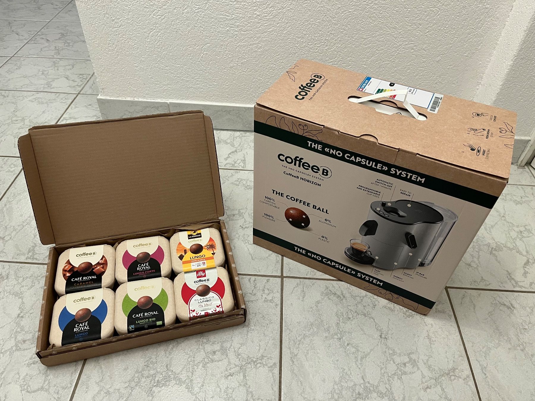 Coffee B Macchine per caffè & Macchine per espresso: Coffee B Horizon Kaffeemaschine in Grau – Nuovo e nell'imballaggio originale da Kölliken venduto da Sport05