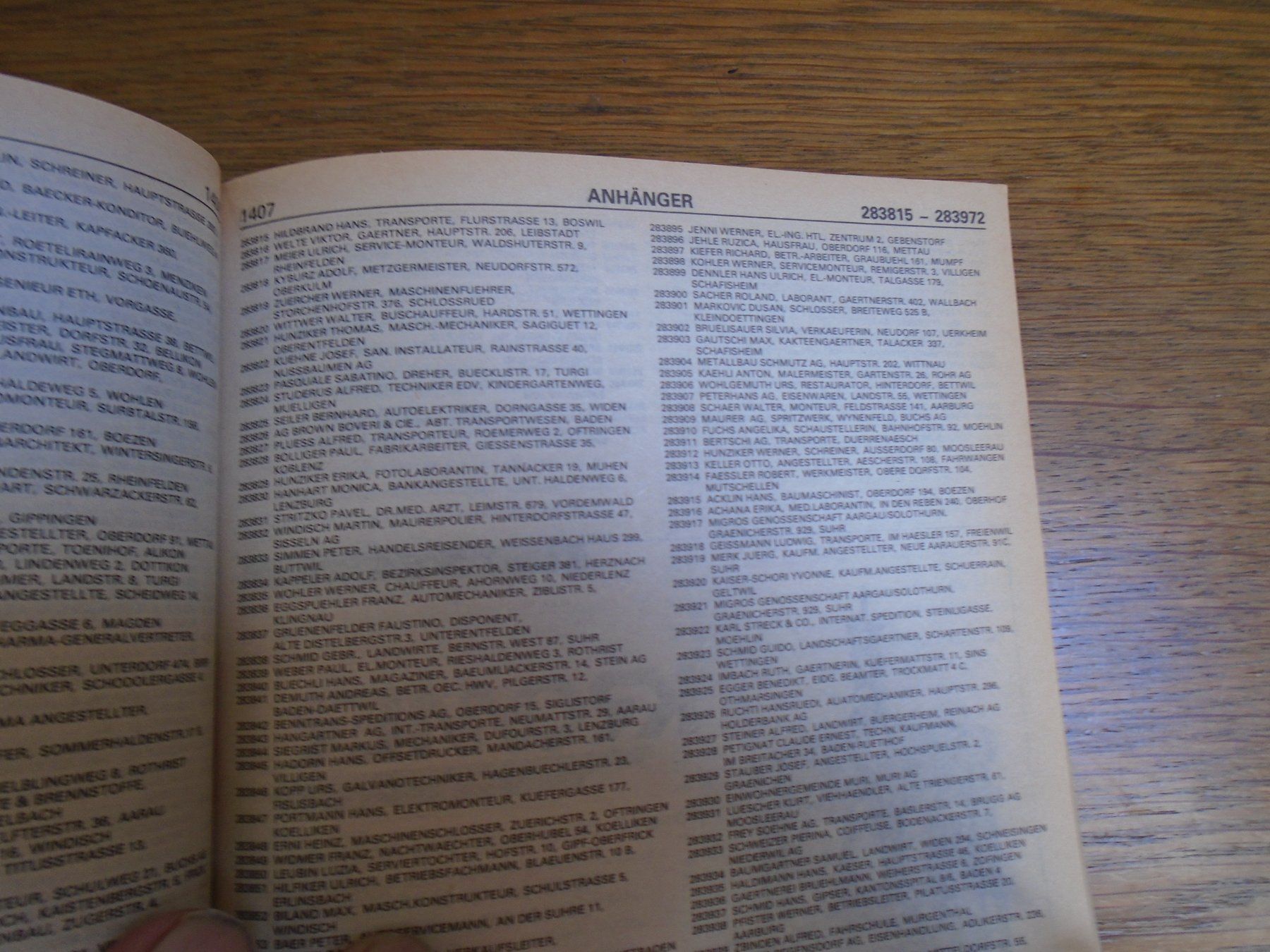 Libri: Autoindex 1986 Aargau – Usato da Niederlenz venduto da Cedros58 5