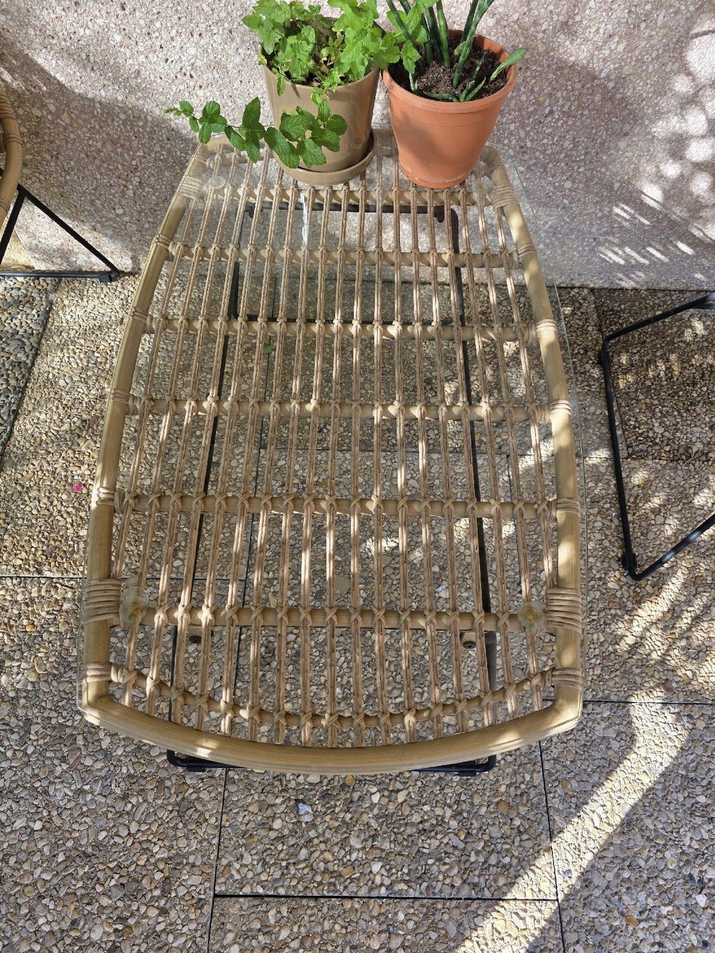 Sofas: Gartenlounge, Ratan Optik – Gebraucht aus Niederscherli von Pemela 4