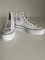 Converse All Star high Leder weiss Damen Gr. 39 NEU!