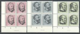 1974, 100 Jahre Weltpostverein, Viererblöcke **