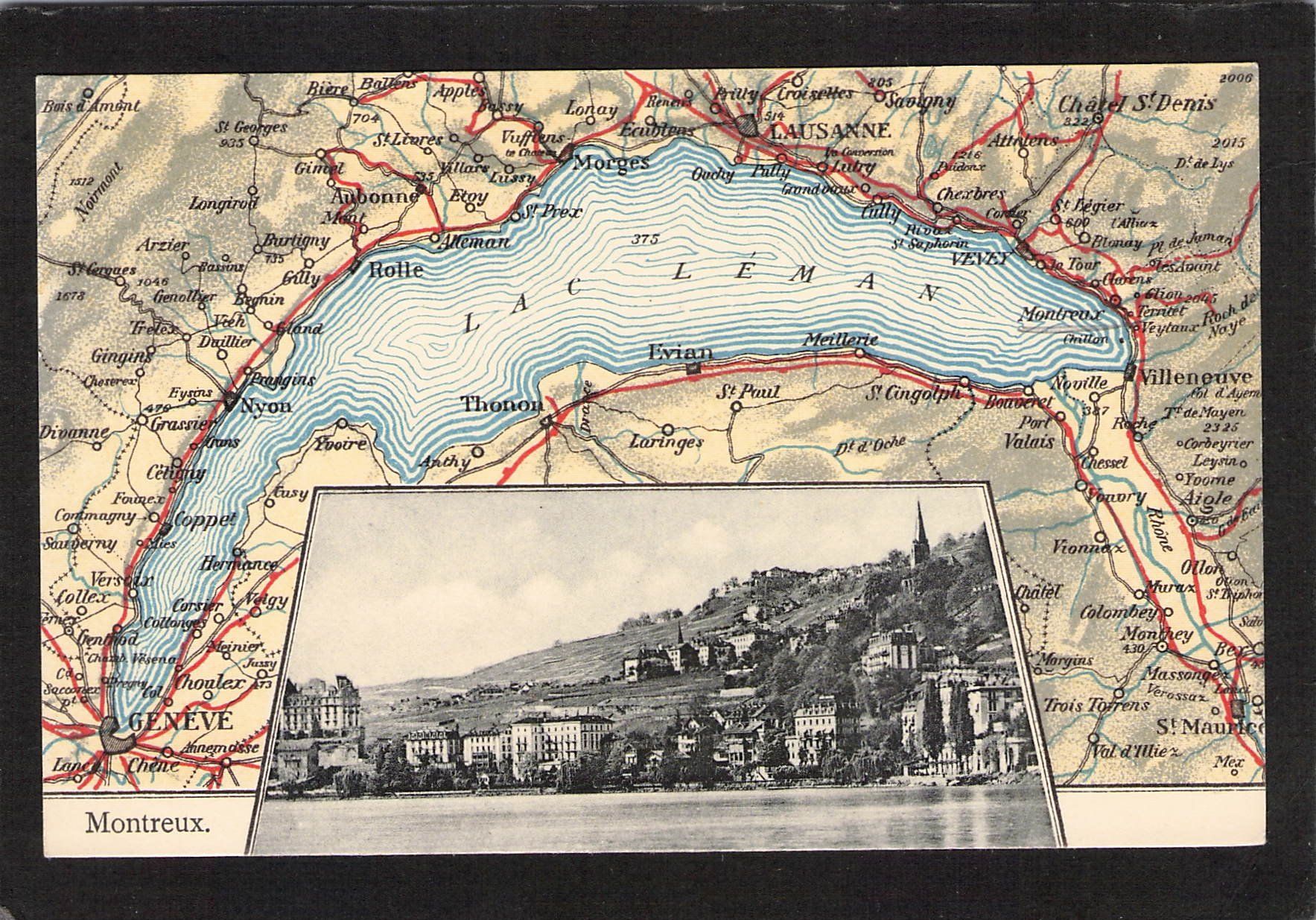 Cartoline postali: Montreux VD , 1.Vlll.1905 – Usato da Reichenburg venduto da Pipo-67