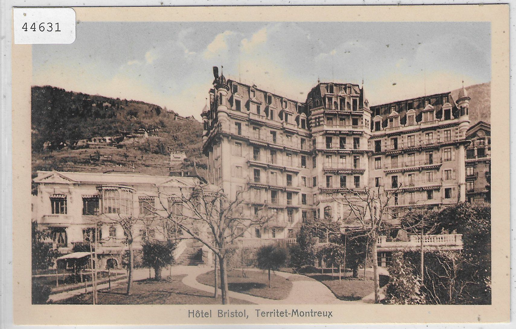 Cartoline postali: Hotel Bristol - Territet-Montreux – Usato da Ettingen venduto da Kartenplanet