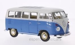 VW T1b Bus 1961-1963 blau / weiss      1:24 von Welly
