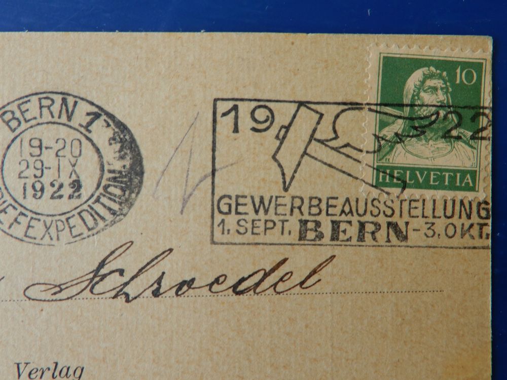 Schweiz Sonder- und Werbestempel, Hübeli 01.10.87