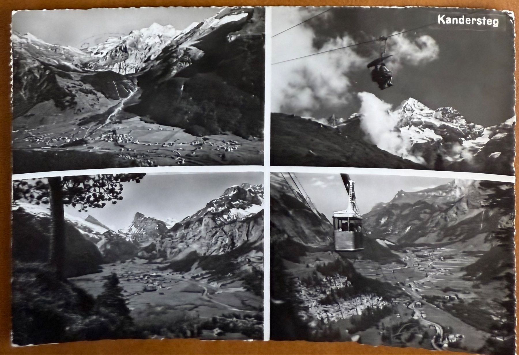 Cartoline postali: Kandersteg - Télésiège & Télécabine 1955 – Usato da Lutry venduto da Ediego