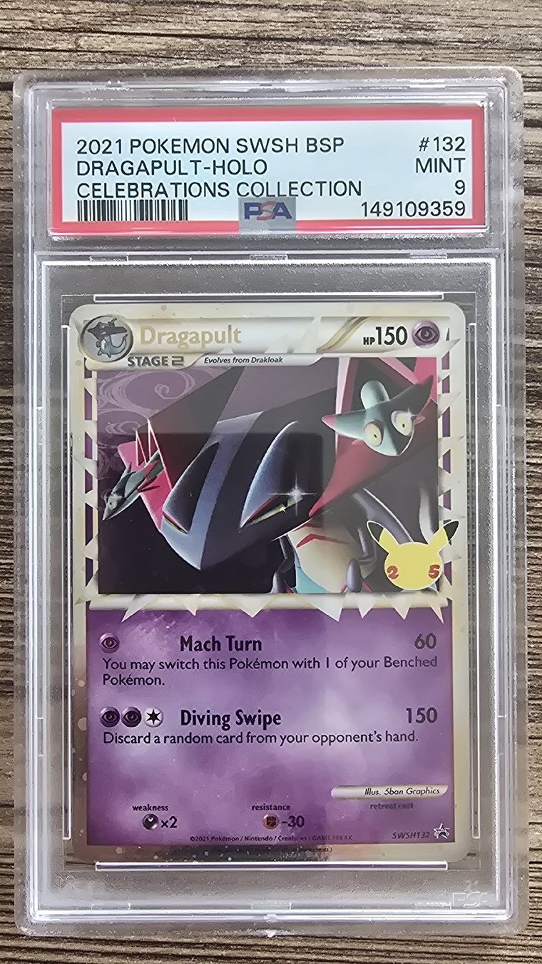 Pokémon Carte collezionabili: Pokemon Karte Dragapult Holo Graded Mint 9 – Nuovo (secondo la descrizione) da Winterthur venduto da GreenSkyline