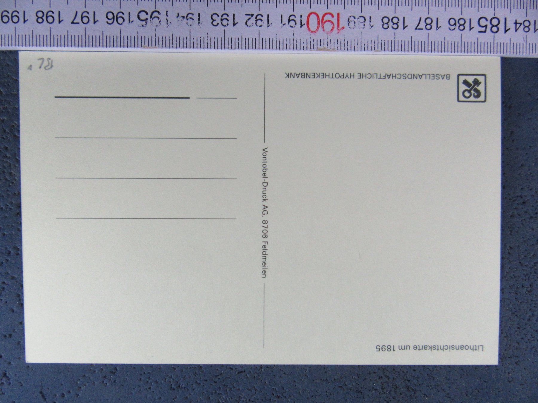 Cartoline postali: AESCH BL AK LITHO-REPRO UM 1895 – Usato da Ettingen venduto da Hausi4711 1