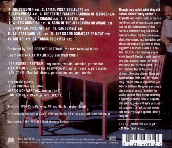 CD: CD Azymuth - Flame spectrum (1999) – Usato da Möriken AG venduto da mineralia 1