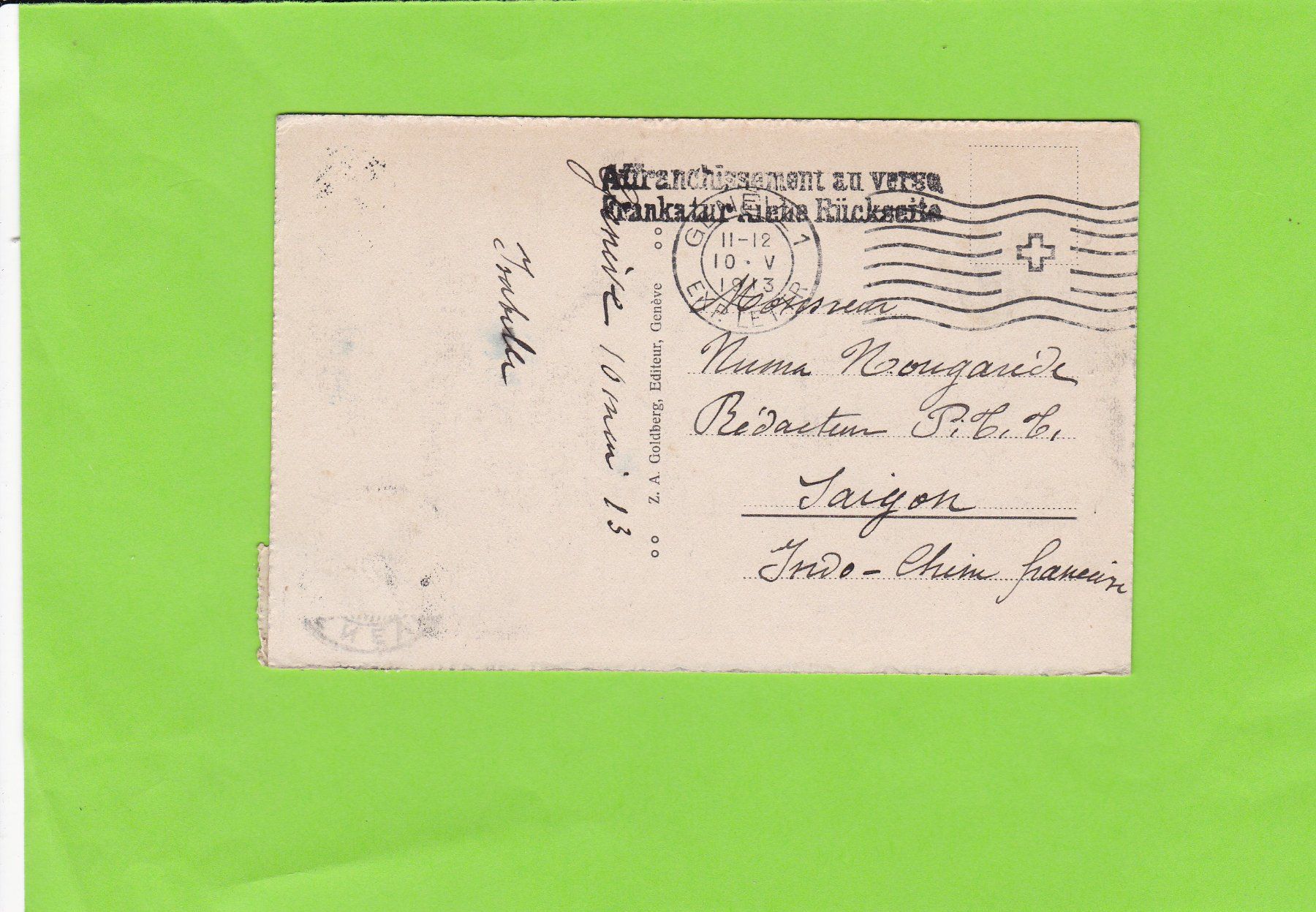 Ansichtskarten: Genève – Gebraucht aus St. Peterzell von neckertal 1
