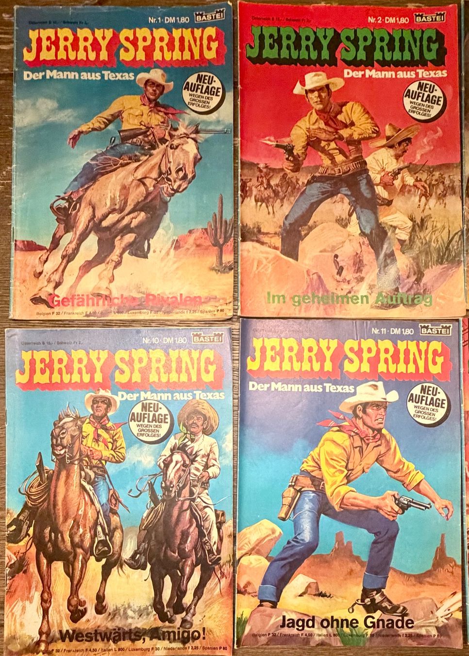 BD: Jerry Spring 10 Comic Hefte Der Mann aus Texas Top Zustand – D'occasion à Basel par forevermusic 1
