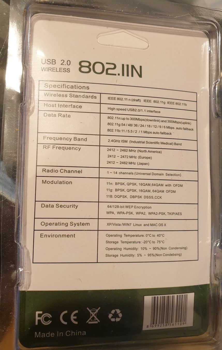 Lecteurs & Adaptateurs: USB Wireless Adapter 300MBPS – Neuf avec emballage d'origine à Horw par Arta20000 2