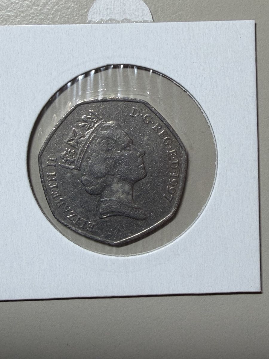 Toutes les monnaies: GB - 50 Penny - 1997 – D'occasion à Payerne par Mike1682 1