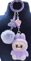 Labubu monsters Porte-clé pompon au choix