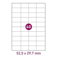 Etiketten zum bedrucken, 2 x 100 Blatt, 40 pro Blatt