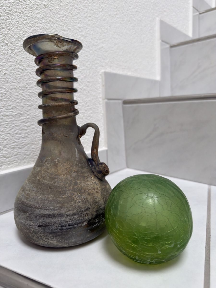 Murano Vasi & Recipienti: Murano Glas Vase Scavo, Römischer Stil. – Usato da Biberist venduto da Momo33