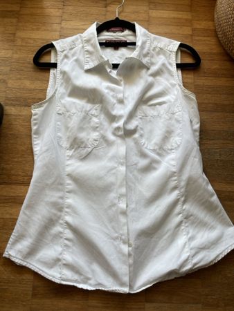 Damen Bluse Weiss Grösse 38 guter Zustand