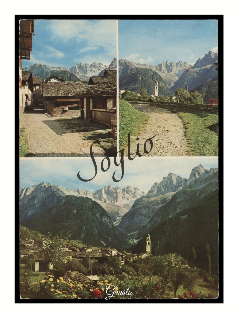 Cartes postales: SOGLIO - BERGELL - 1960 "Multi-Vues" – D'occasion à Onex par gonsla01