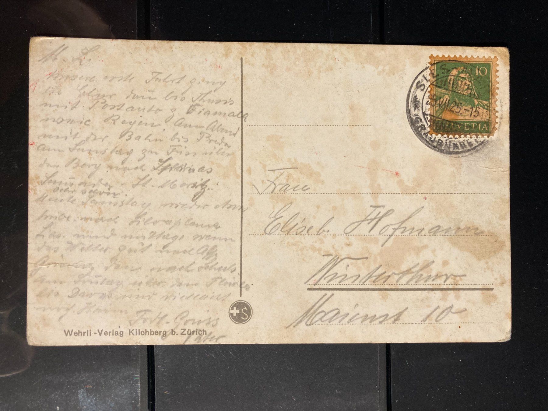 Cartoline postali: Schweiz 1925 AK St.Moritz-Dorf – Usato da Liestal venduto da schnueps 1