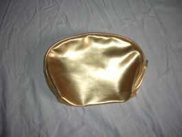 Kulturtasche Gold Damen Kosmetiktasche neuwertig