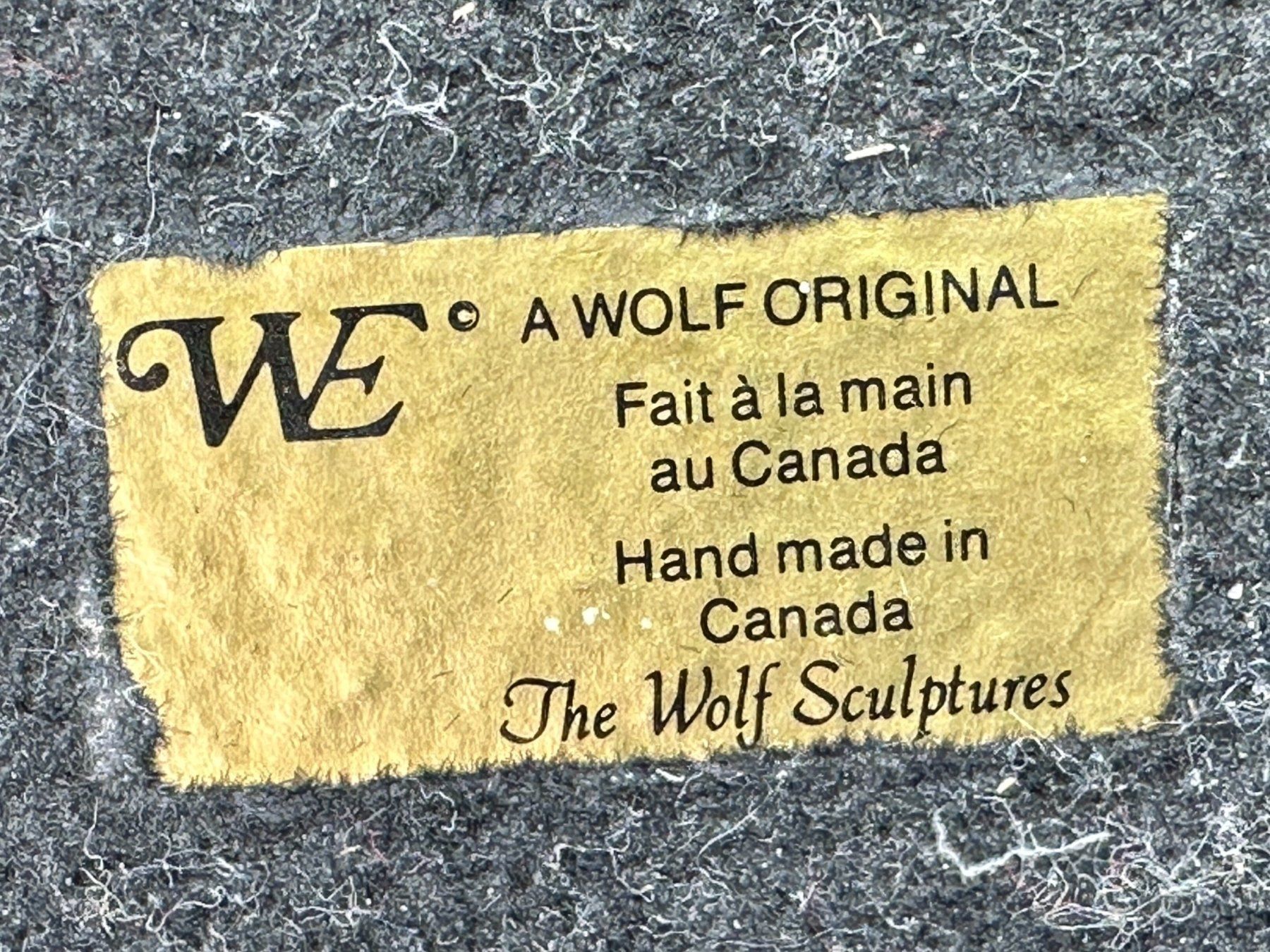 Sculture & Statue: WOLF sculpture inuite originale en stéatite. Canada – Usato da Morges venduto da magicle 1
