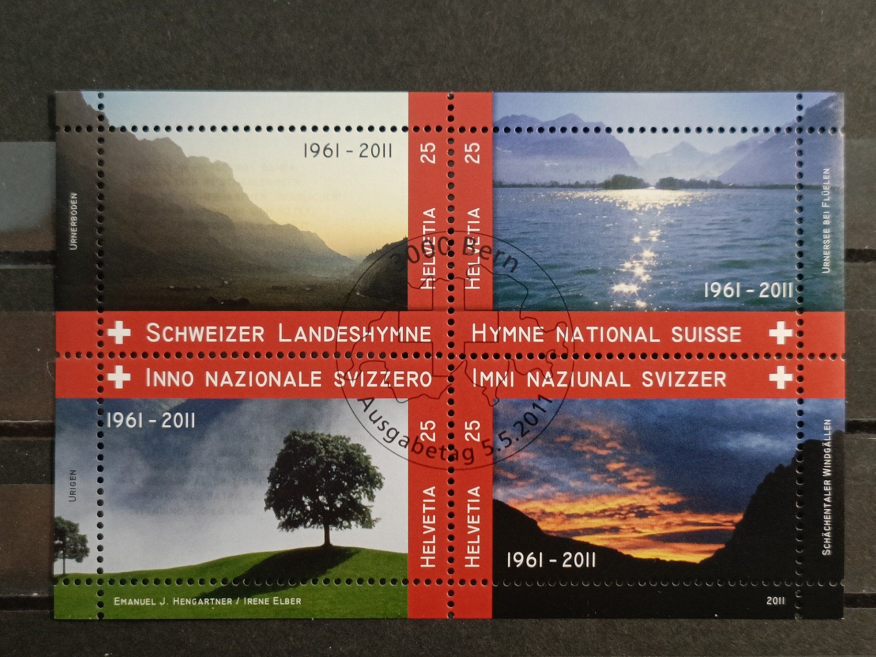 Tutti i francobolli: 2011 Schweizer Landeshymne ET - Stempel – Nuovo (secondo la descrizione) da Dübendorf venduto da goeggi79