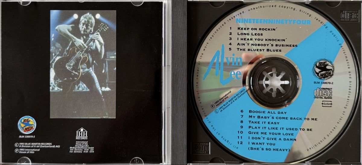 CDs: CD Alvin Lee - Nineteenninetyfour – Gebraucht aus Zürich von tomakomai 2