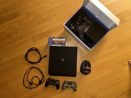 Playstation 4 Pro 1TB mit VR Brille und Zubehör (ab CHF 1.-)