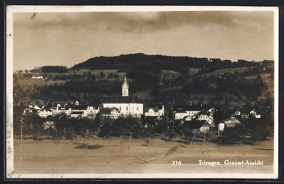 Cartoline postali: AK Triengen, Gesamtansicht mit Kirche – Usato da Berlin venduto da bartko-reher