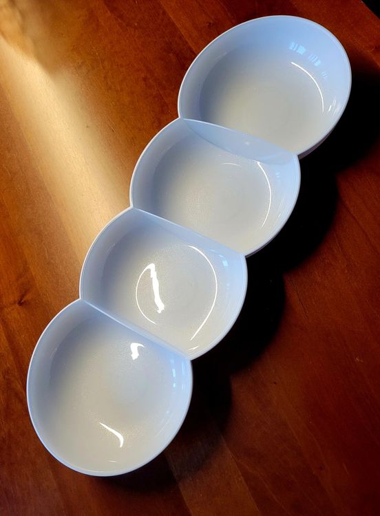 Tupperware Perle Allegra 33390 Plat de service Rouge/doré