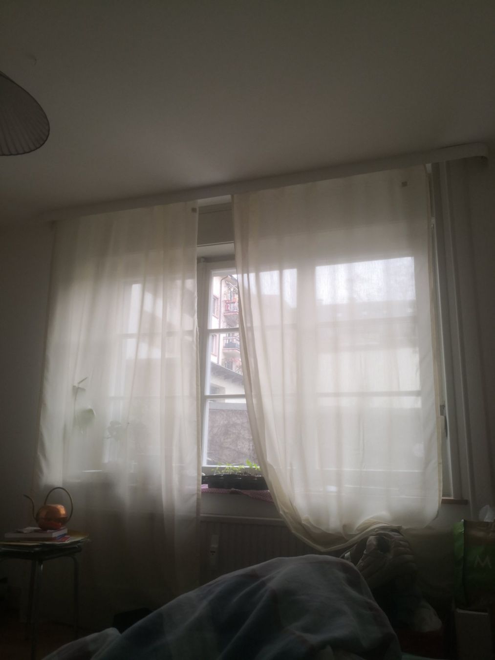 Manor Tende: 2 x Vorhang gelb/beige – Usato da Basel venduto da zimtstern16